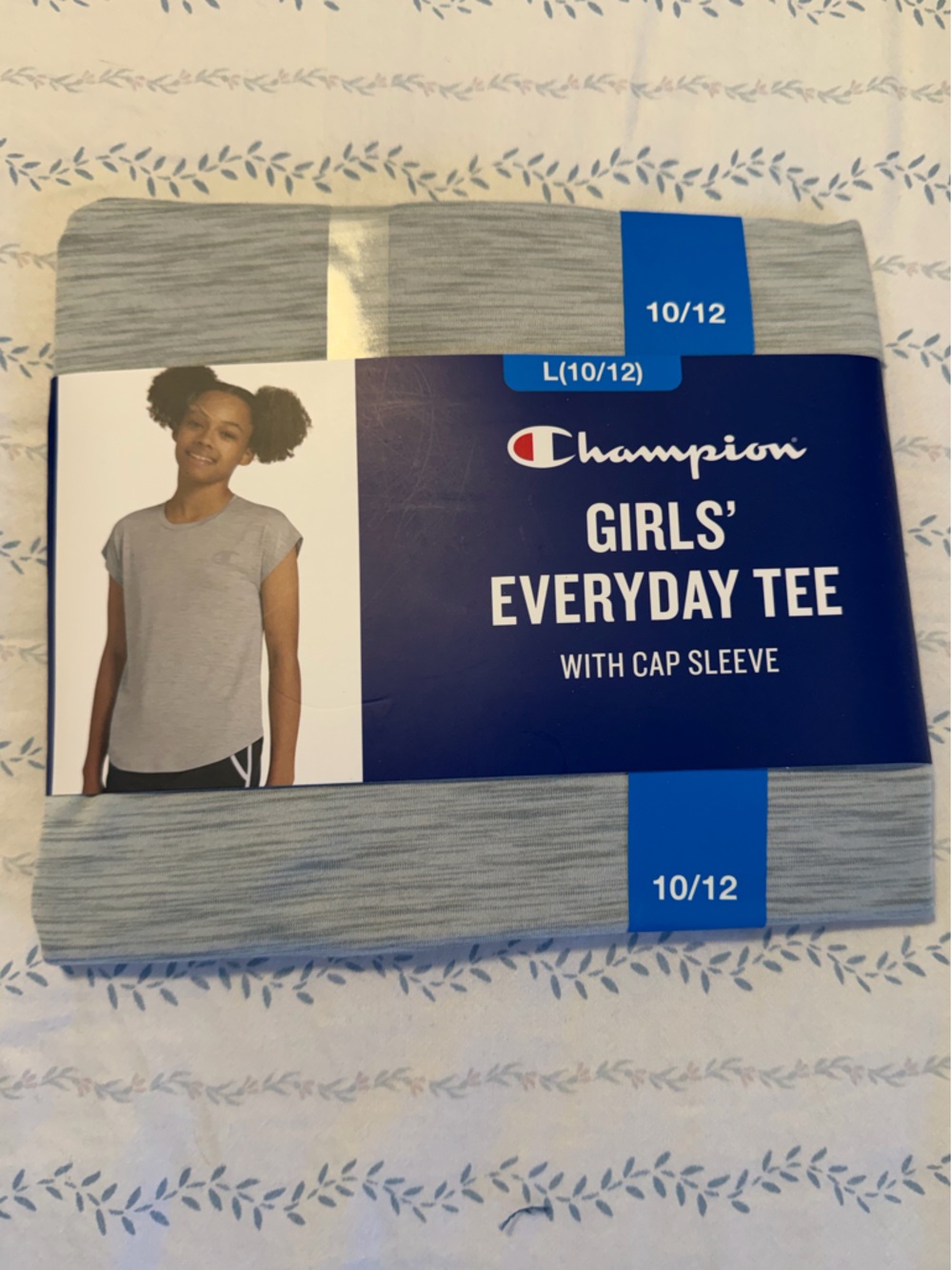 Champion Girls' Everyday Tee - Heather Seafoam Green
